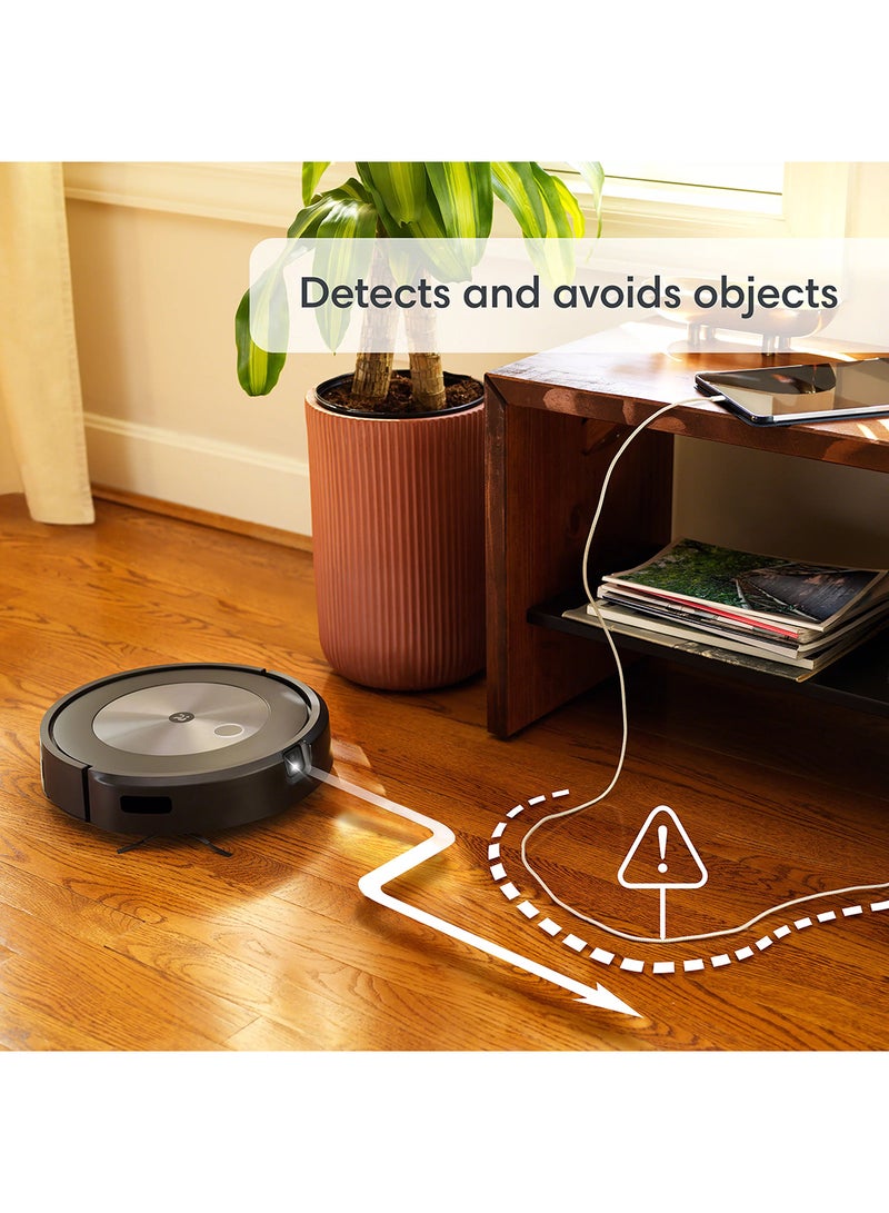 Roomba Combo j5+ Wifi Connected Robot Vacuum & Mop - Automatically Vacuums And Mops Without Needing To Avoid Carpets, Identifies & Avoids Obstacles, Smart Mapping, Alexa, Ideal For Pets 360 ml 700 W j557840 Black