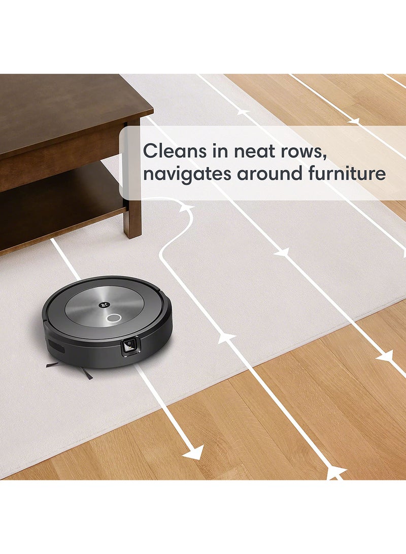 Roomba Combo j5+ Wifi Connected Robot Vacuum & Mop - Automatically Vacuums And Mops Without Needing To Avoid Carpets, Identifies & Avoids Obstacles, Smart Mapping, Alexa, Ideal For Pets 360 ml 700 W j557840 Black