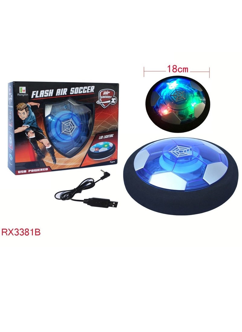 Silly Billy Rechargeable Flash air Soccer Ball w/ lights & Foam Bumpers for Indoor. (24*7*19)