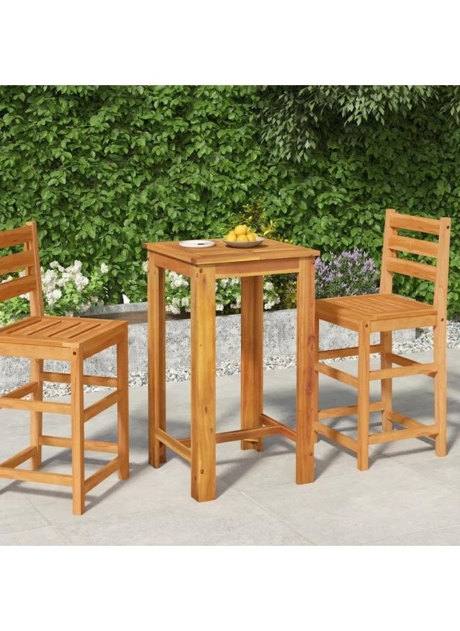 vidaXL Garden Bar Table 60x60x105 cm Solid Wood Acacia