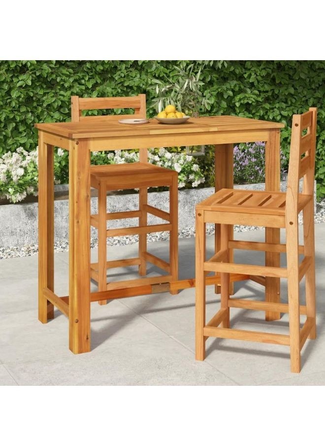 vidaXL Garden Bar Table 120x60x105 cm Solid Wood Acacia