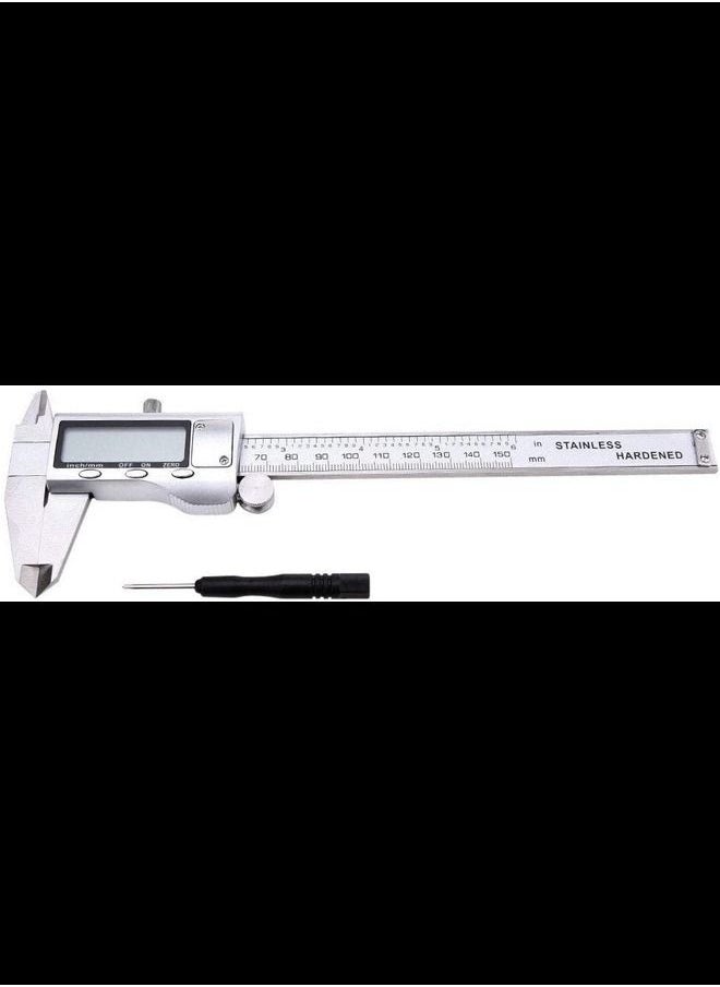 Stainless LCD Electronic Digital Vernier Caliper Micrometer 150mm To 6inch