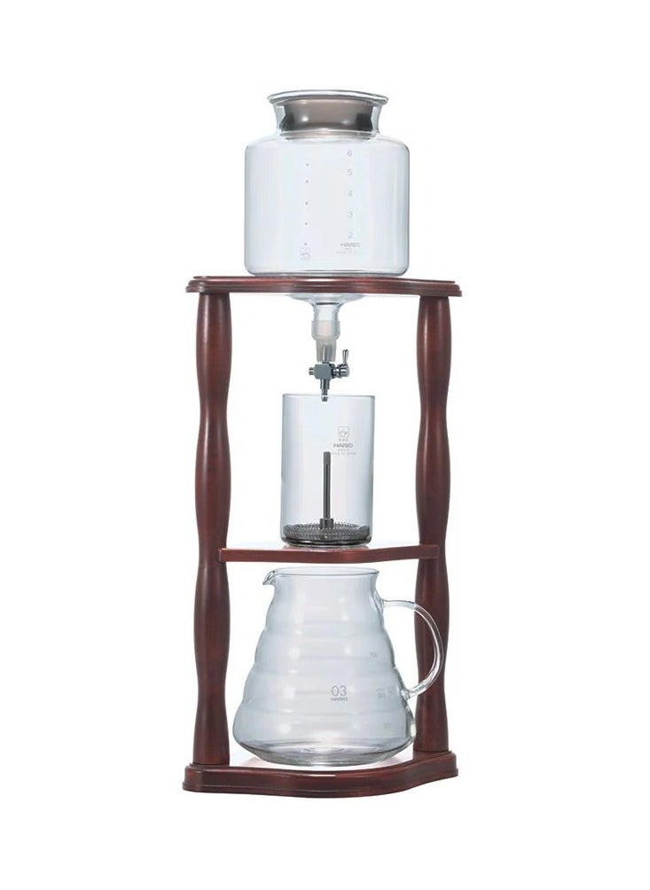 Wooden Cold Brew Drip Coffee Maker Tower 6 Cups