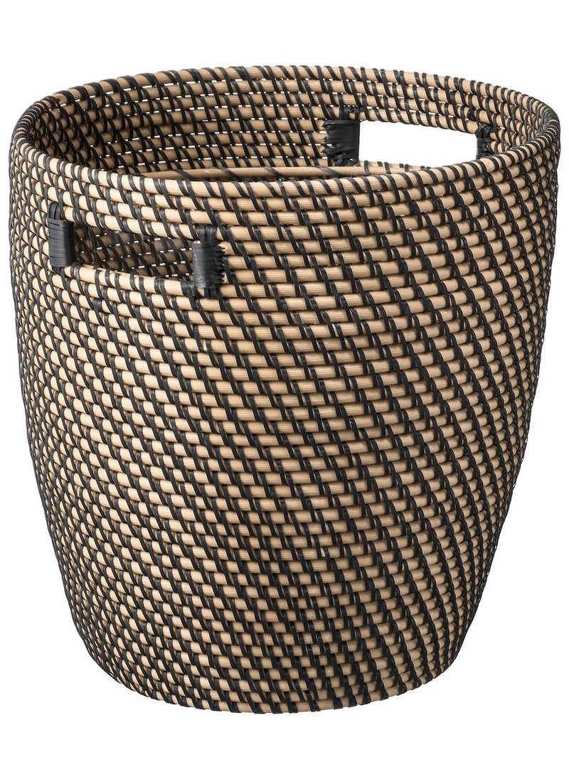 Ragkorn Plant Pot In Outdoor Dark Grey Beige  32 Cm