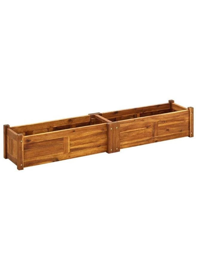 vidaXL Garden Raised Bed Acacia Wood 150x30x25 cm