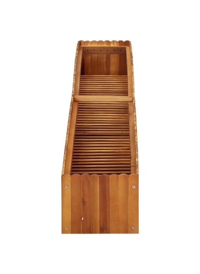 vidaXL Garden Raised Bed 200x30x25 cm Solid Acacia Wood