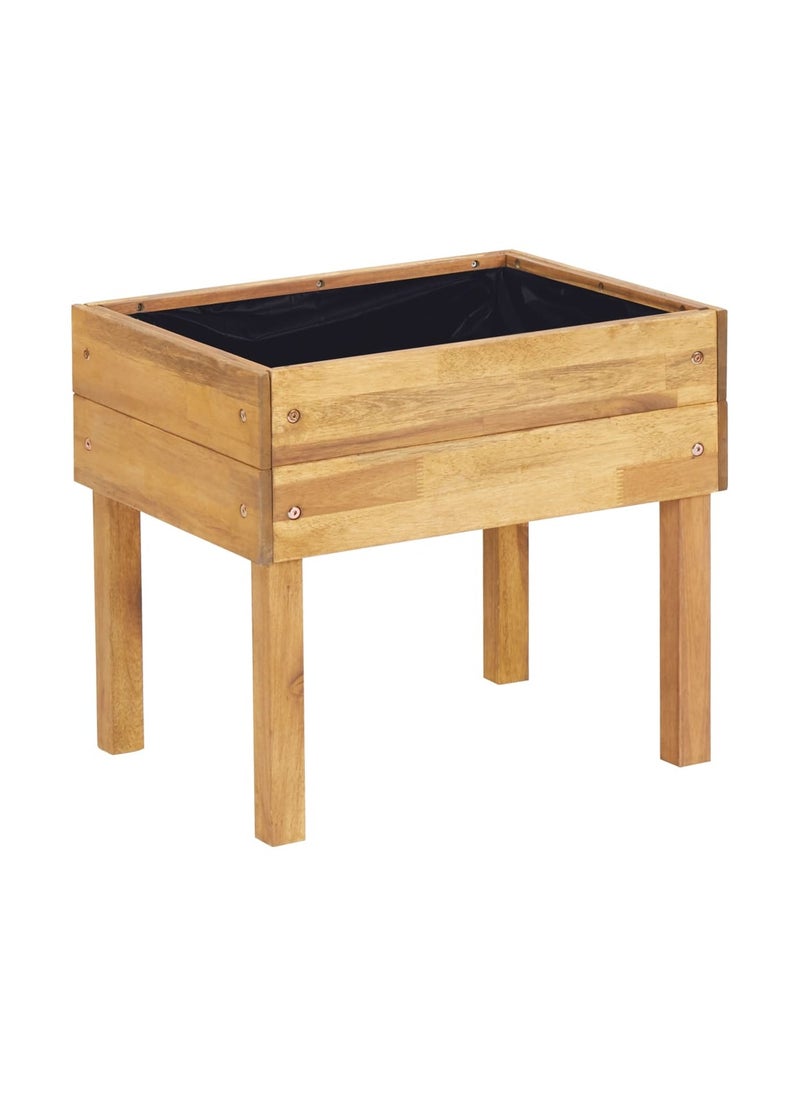 Raised Garden Planter 50x40x45 cm Solid Acacia Wood