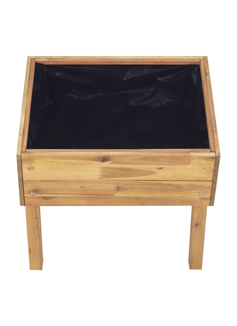 Raised Garden Planter 50x40x45 cm Solid Acacia Wood