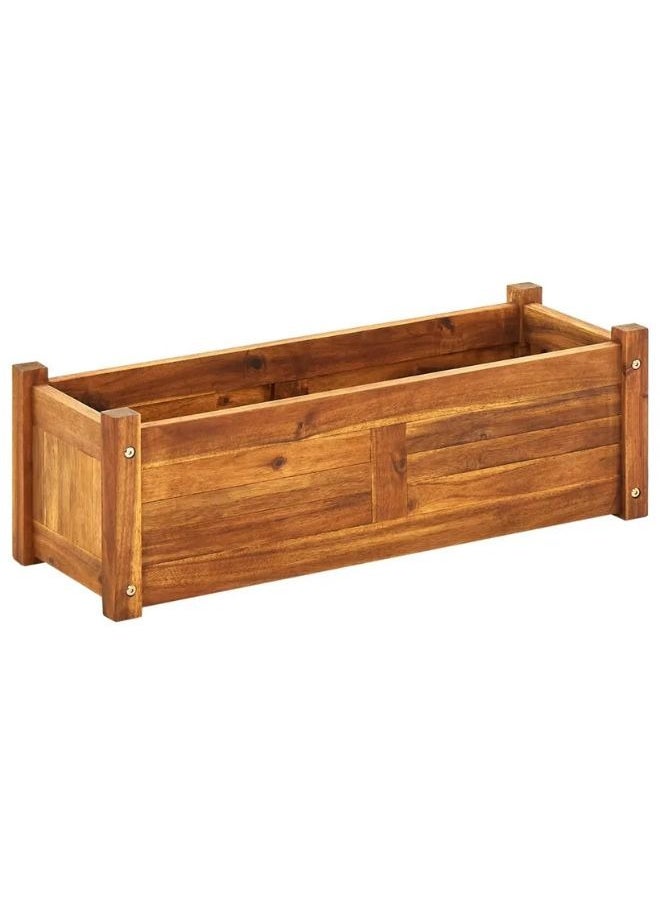 vidaXL Garden Raised Bed Acacia Wood 76x27.6x25 cm