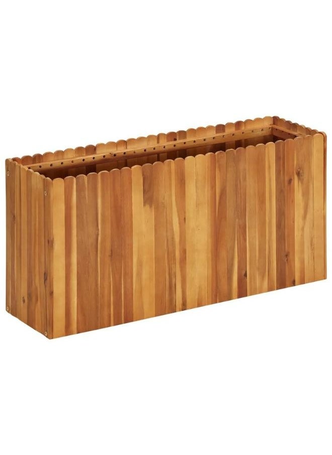 vidaXL Garden Raised Bed 100x30x50 cm Solid Acacia Wood