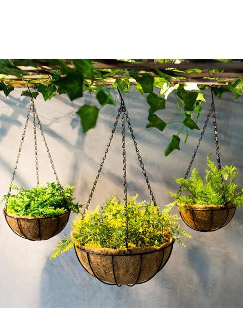 Hanging Basket Chains, 16 Inches 3 Leads Hanging Chains Flower Pot Hanger Replacement Plant Hangers for Bird Feeders, Planters and Lanterns,4 Pcs