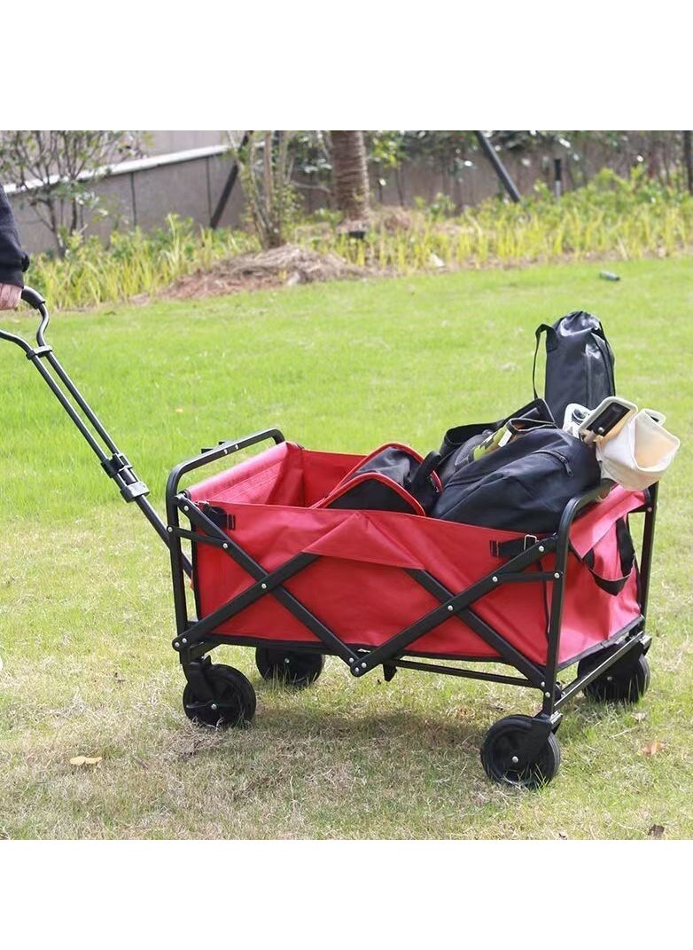 Collapsible Utility Wagon Cart Outdoor Garden Shopping Camping Cart