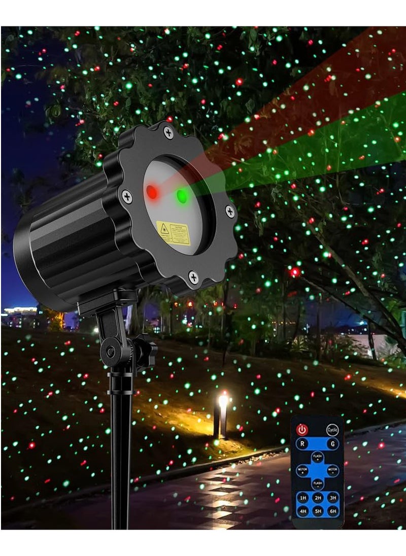 Christmas Projector Lights Outdoor Holiday Laser Lights Landscape Spotlight LED Snow Storm Light Projector Waterproof Laser Light for Xmas Holiday Party Garden Patio Decor