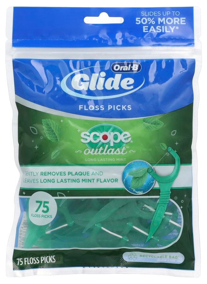 Scope® Outlast™ Floss Picks Mint 75 Floss Picks