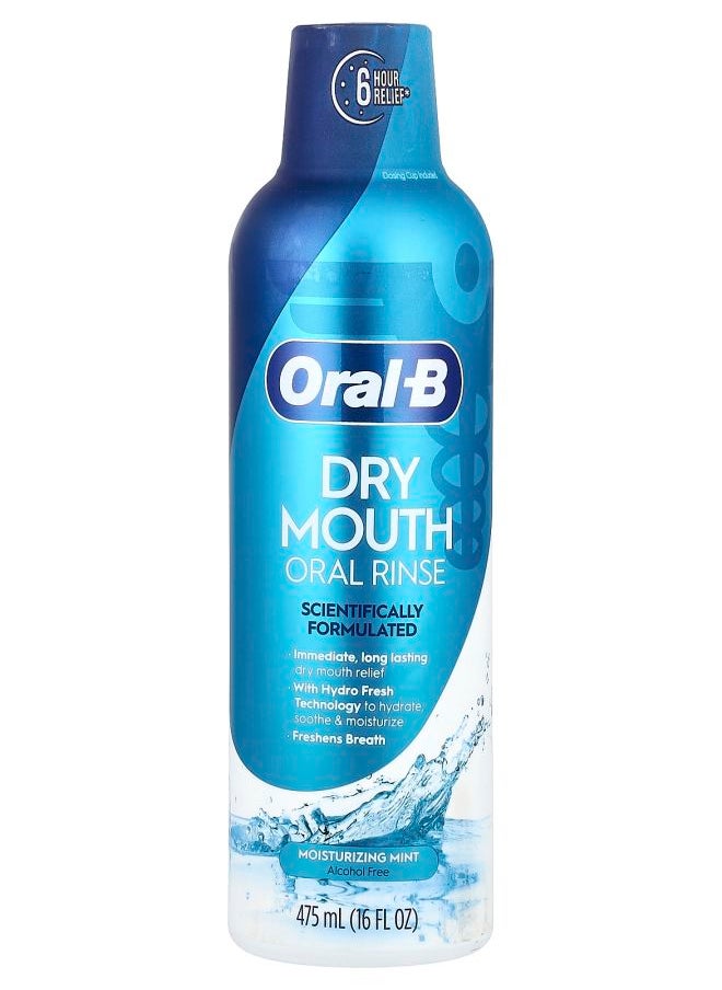 Dry Mouth Oral Rinse Alcohol Free Moisturizing Mint 16 fl oz (475 ml)