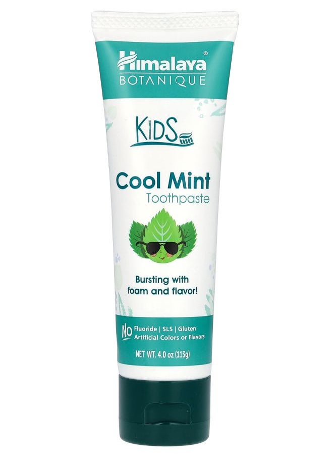 Botanique Kids Toothpaste Cool Mint 4 oz (113 g)