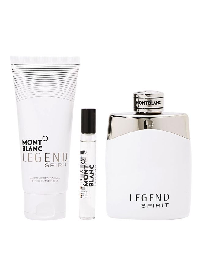 Pack Of 3 Legend Spirit Gift Set EDT 100 ml, After Shave Balm 100 ml, Mini Perfume 7.5ml