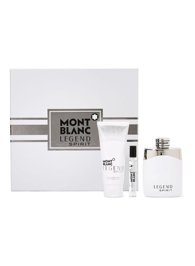 Pack Of 3 Legend Spirit Gift Set EDT 100 ml, After Shave Balm 100 ml, Mini Perfume 7.5ml