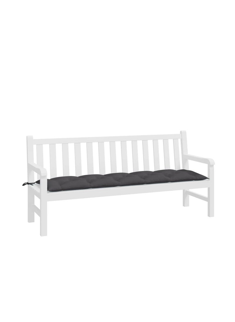 Stylish Garden Bench Cushion Anthracite 180x50x7 cm Oxford Fabric