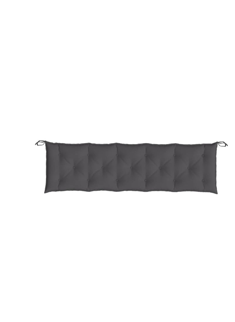 Stylish Garden Bench Cushion Anthracite 180x50x7 cm Oxford Fabric