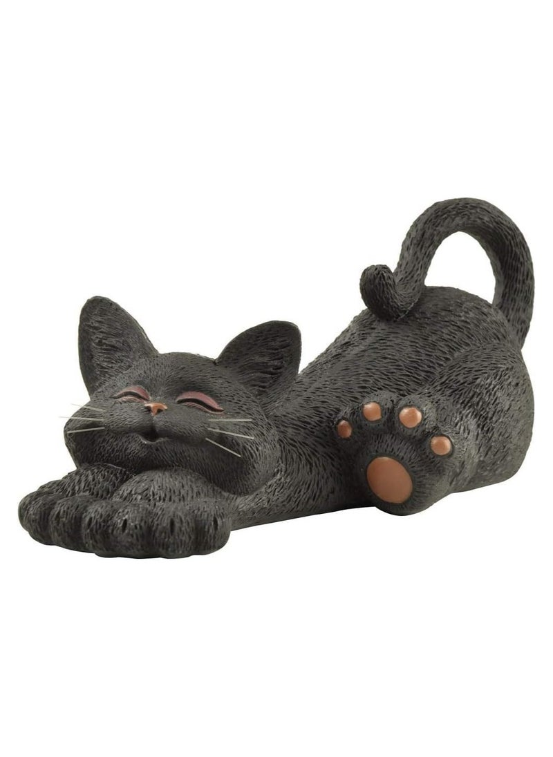 Cat Figurine Meditation Yoga Collectible, Happy Cat Collection, Cat Lover Gifts for Women, Cat Lover Gifts for Men, Meditation Decor, Yoga Decor, for Home Decoration Ornaments