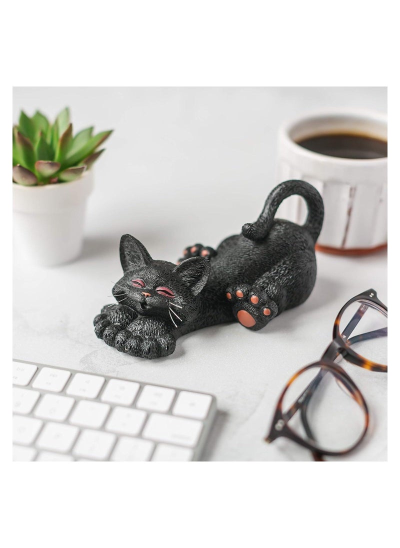 Cat Figurine Meditation Yoga Collectible, Happy Cat Collection, Cat Lover Gifts for Women, Cat Lover Gifts for Men, Meditation Decor, Yoga Decor, for Home Decoration Ornaments