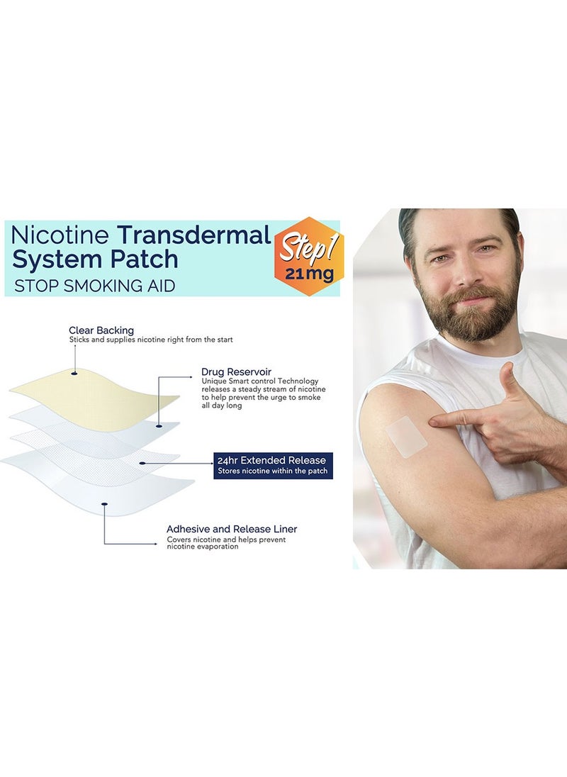 Quit Smoking Nicotine Patches Step 1, 21 mg, 30 Patches