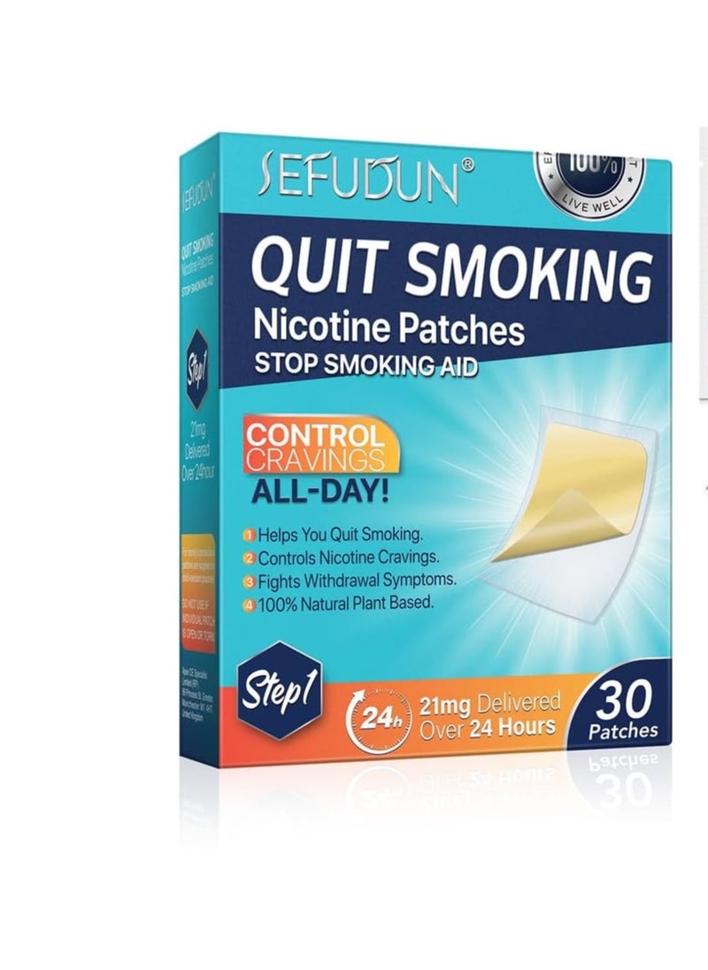 Quit Smoking Nicotine Patches Step 1, 21 mg, 30 Patches