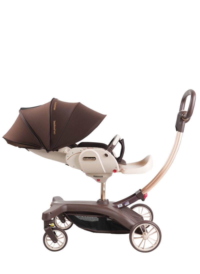 A must-have stroller for taking kids out, which is a two-way portable stroller suitable for newborns. It allows babies to sit or lie down comfortably, and also offers a high landscape view.