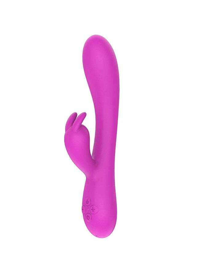 Rabbit Heating Vibrating Massage Stick Purple