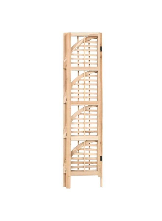 vidaXL Corner Shelf Cedar Wood 27x27x110 cm