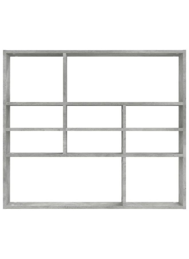 vidaXL Wall Shelf Concrete Grey 90x16x78 cm Engineered Wood