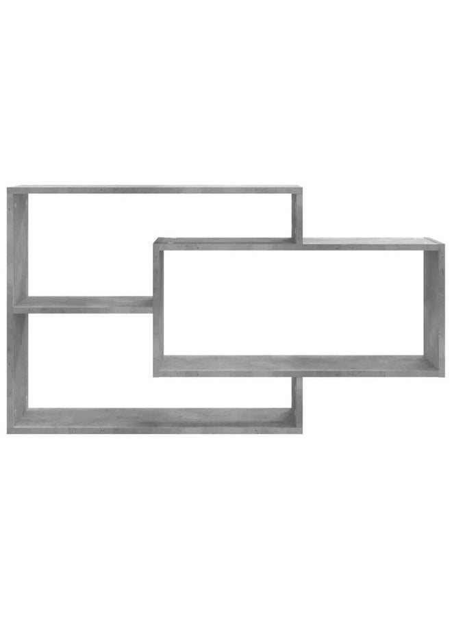 vidaXL Wall Shelf Concrete Grey 104x20x58.5 cm Engineered Wood
