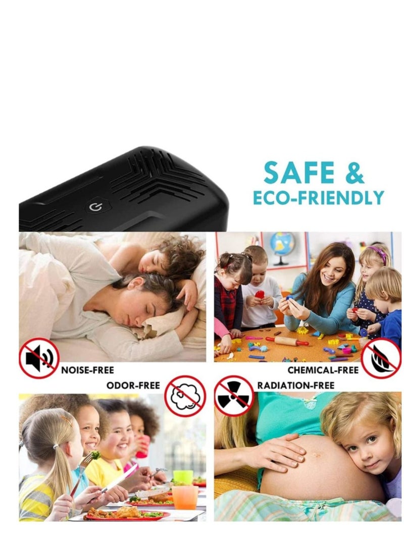 Ultrasonic Pest Repeller - 【2020 Upgrade】 Plug in Mouse Deterrent, Mouse & Rat Repellent, 8W Ultra Sonic Speaker, Indoor Pest Repeller for Rat, Mouse, Spider, Fly, Cockroach, Mosquito (Black)