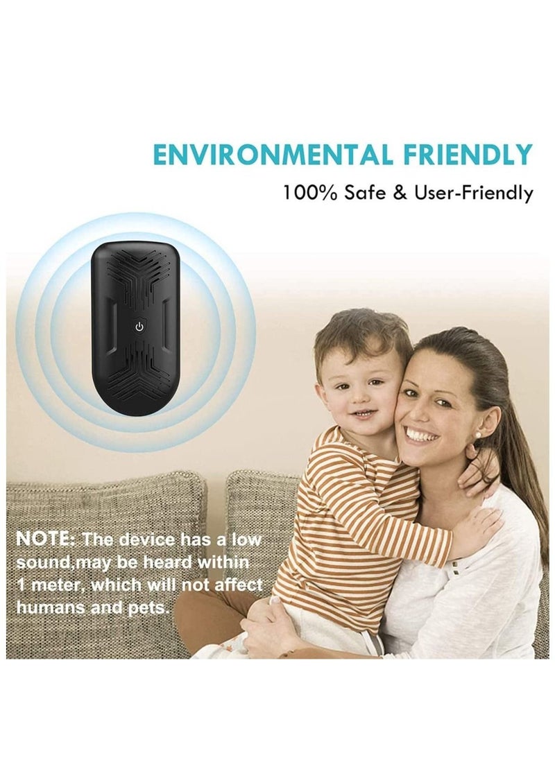 Ultrasonic Pest Repeller - 【2020 Upgrade】 Plug in Mouse Deterrent, Mouse & Rat Repellent, 8W Ultra Sonic Speaker, Indoor Pest Repeller for Rat, Mouse, Spider, Fly, Cockroach, Mosquito (Black)