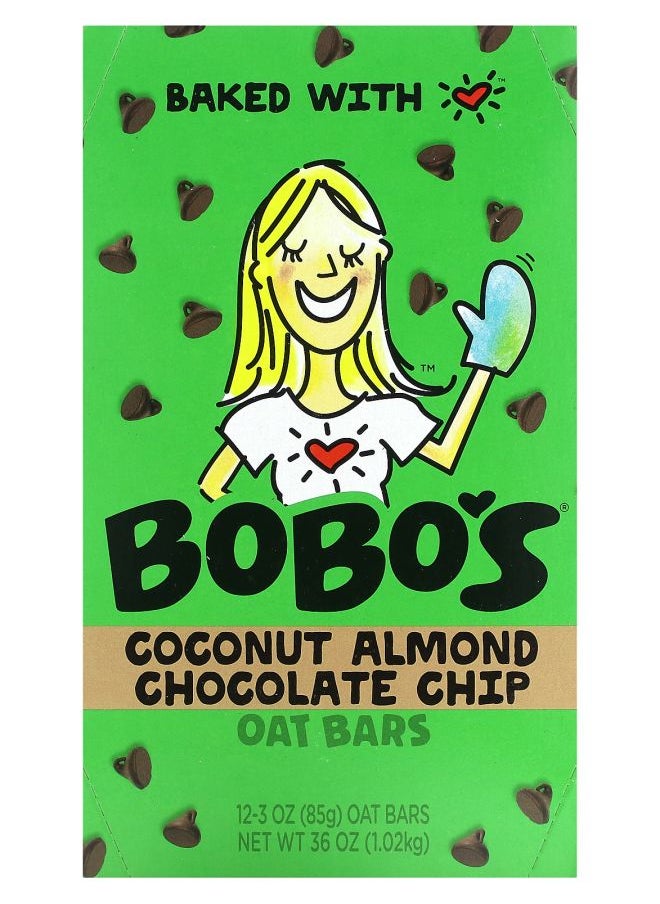 Coconut Almond Chocolate Chip 12 Bars 3 oz (85 g) Each