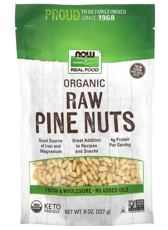 Real Food Organic Raw Pine Nuts 8 oz (227 g)