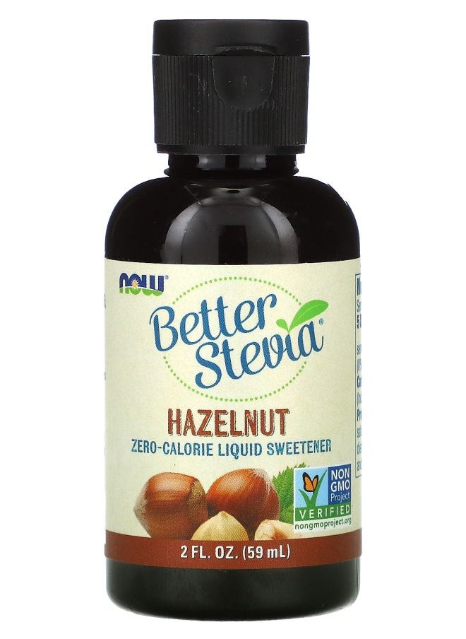 Better Stevia Zero-Calorie Liquid Sweetener Hazelnut 2 fl oz (59 ml)