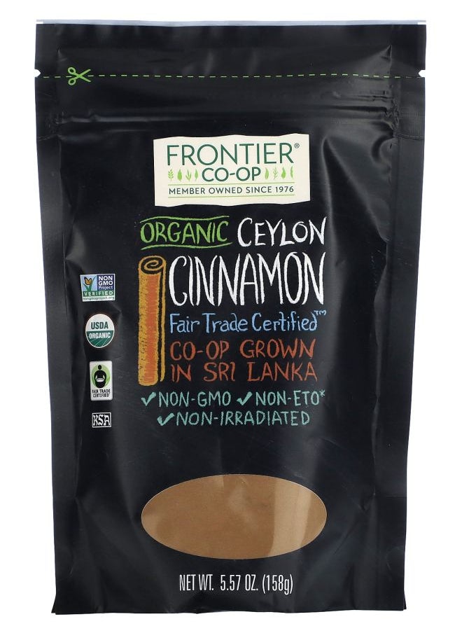 Organic Fair Trade Ceylon Cinnamon 5.57 oz (158 g)