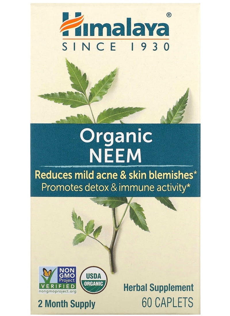 Organic Neem, 60 Caplets