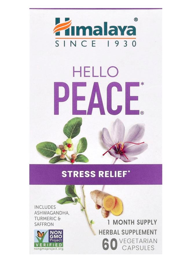 Hello Peace Stress Relief 60 Vegetarian Capsules