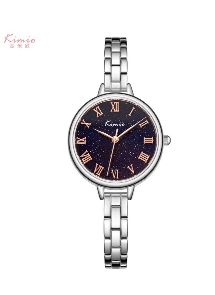 Ladies Fashion Starry Sky Waterproof Bracelet Quartz Watch