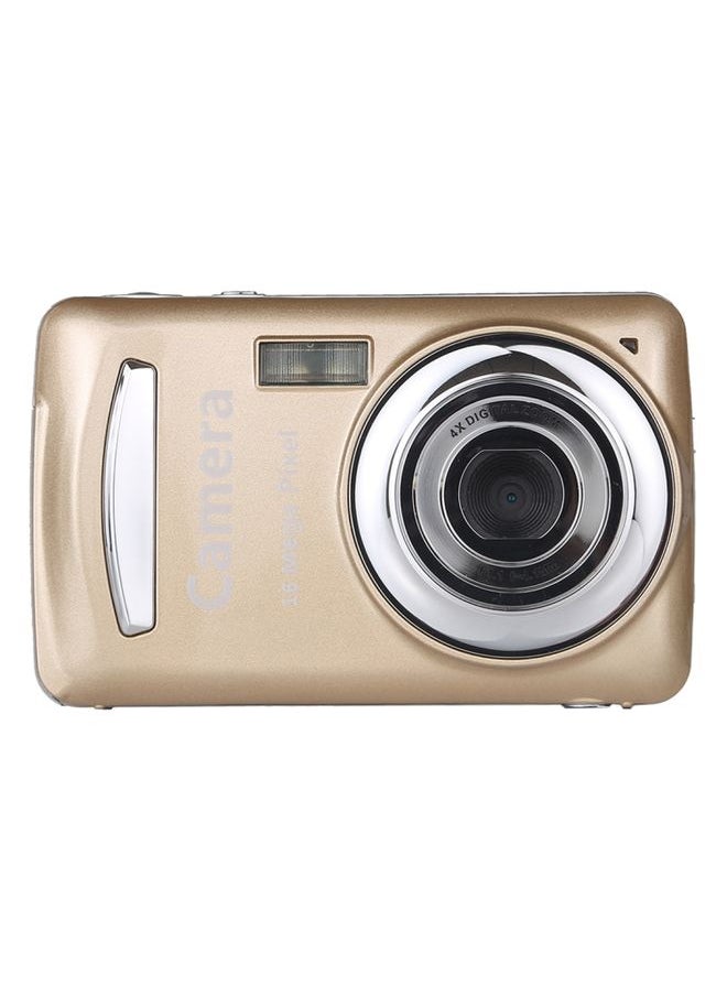 1280x720P HD 4X Digital Zoom 16.0 MP Digital Video Camera Recorder with 2.4 inch TFT Screen(Gold)