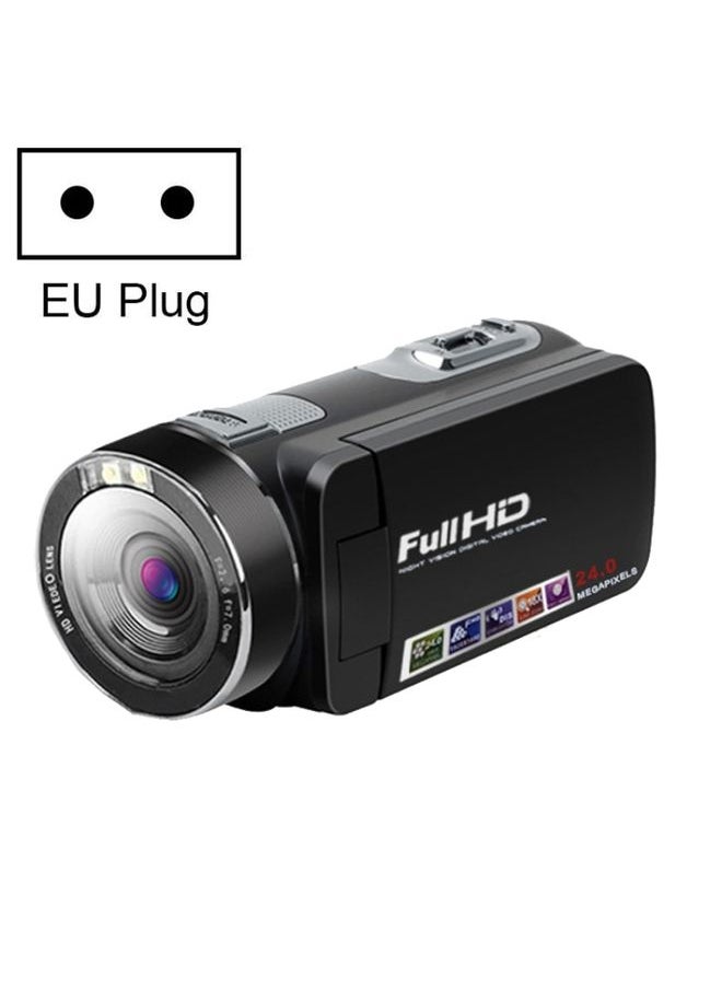 1080P 24MP Foldable Digital Camera, Style: EU Plug