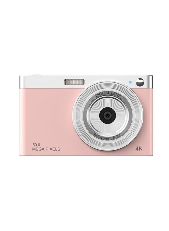 50 MP HD Camera 4K Video Retro Vlog Self-Shooting Camera(Pink)