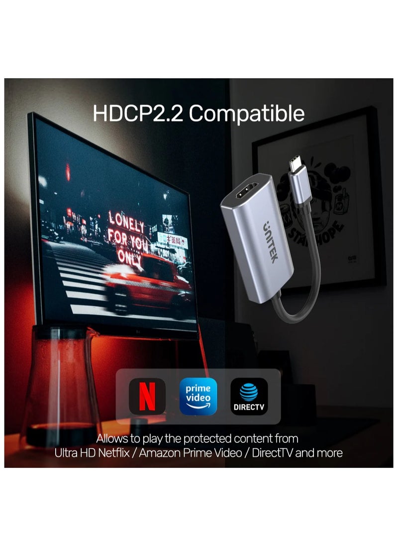 Unitek V1414A USB-C to HDMI 2.1 Adapter 8K, Support HDCP 2.2