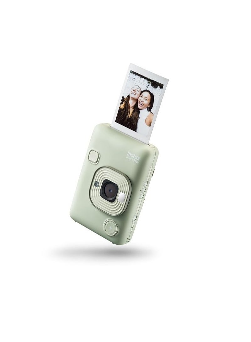 FUJIFILM INSTAX MINI LIPLAY HYBRID INSTANT CAMERA (MATCHA GREEN)