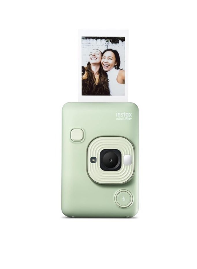 FUJIFILM INSTAX MINI LIPLAY HYBRID INSTANT CAMERA (MATCHA GREEN)