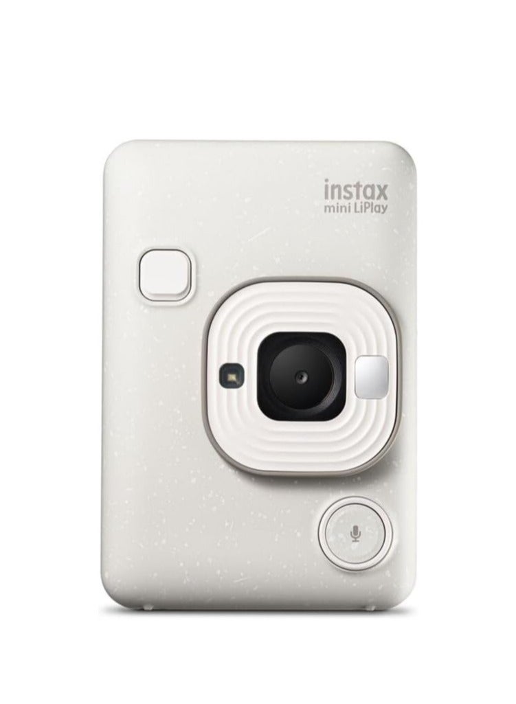 FUJIFILM INSTAX MINI LIPLAY HYBRID INSTANT CAMERA (MISTY WHITE)