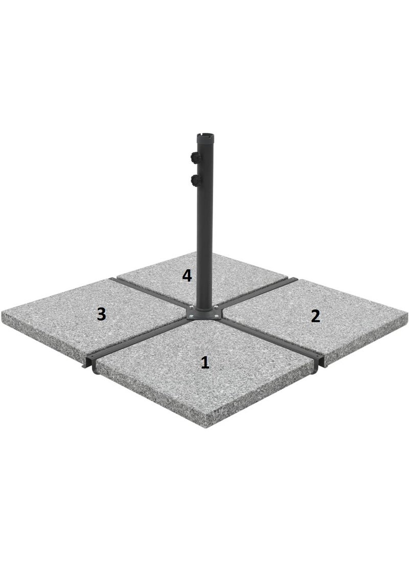 Umbrella Weight Plate Granite 25 kg Square Grey it’s only a 1/4 part of a full weight plate